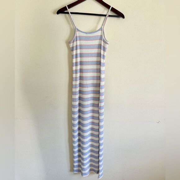 Freshman striped ribbed midi slip dress - Picture 2 of 4